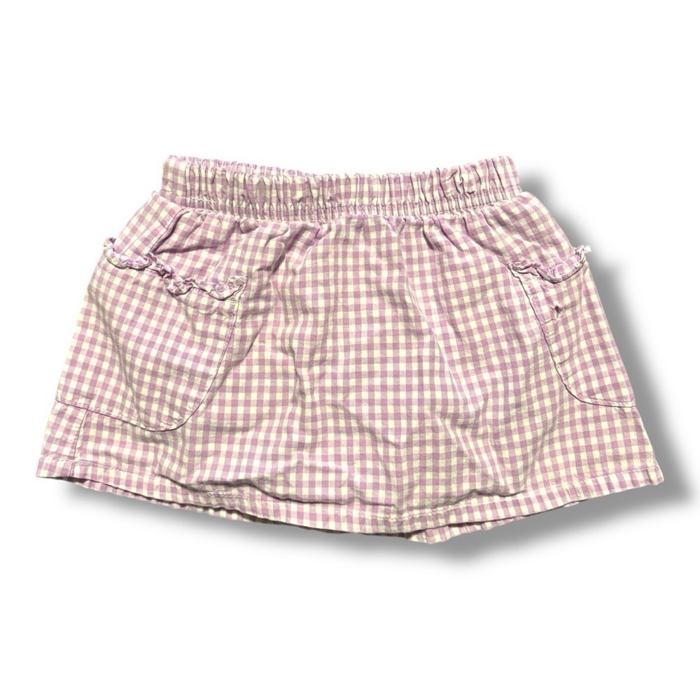Oshkosh Baby 12 mo Purple & White Gingham Skirt w bloomers. Exclnt Cndtn